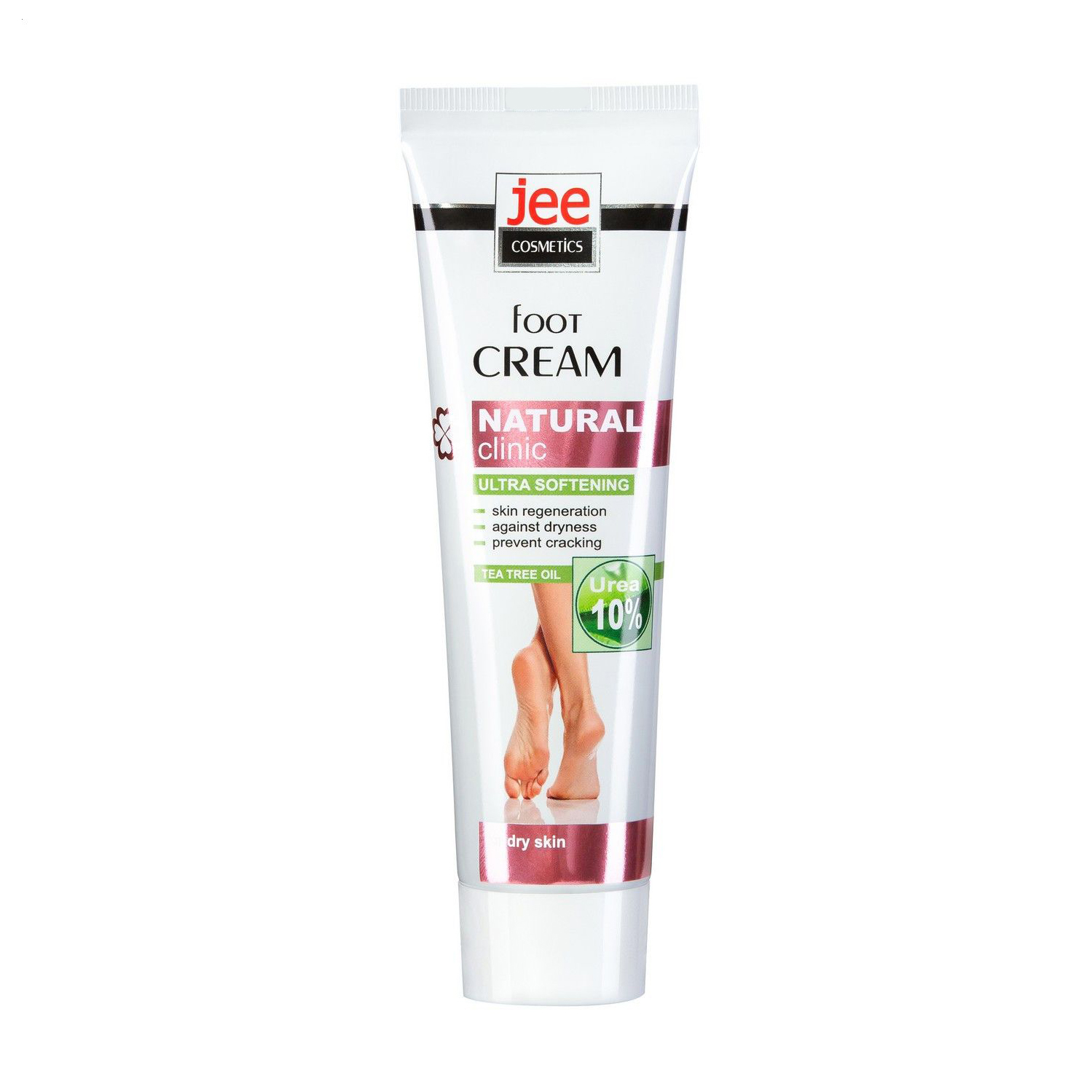 Ультра пом'якшувальний крем для ніг Jee Cosmetics Ultra Softening Foot Cream з олією чайного дерева, 100 мл